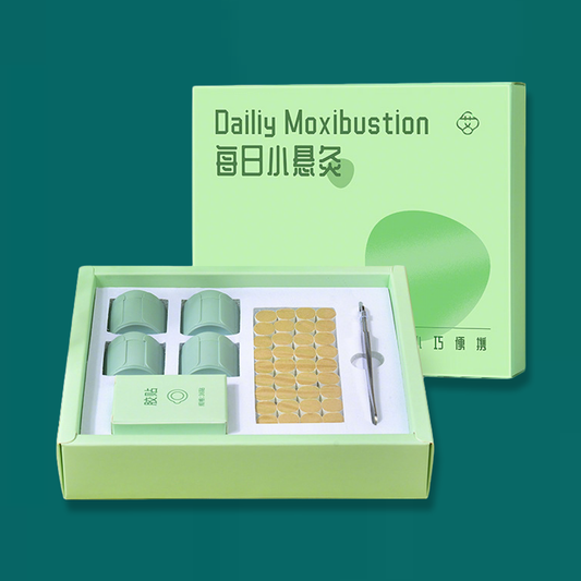 Daily Moxibustion Kit — Easy Home Therapy with Reusable Moxa Cups & Premium Aged Moxa