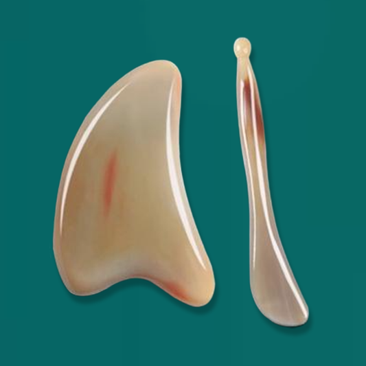 Authentic Natural Ox Horn Gua Sha Set – Revitalize Your Skin with Ancient Wisdom